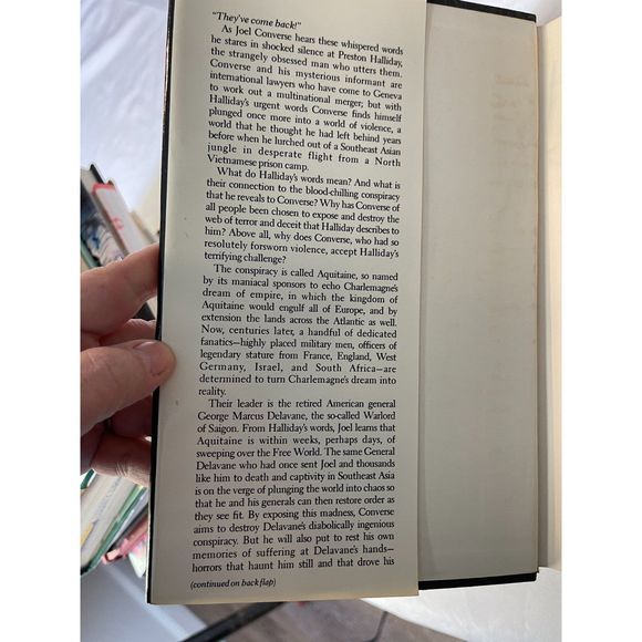 The Aquitaine Progression by Robert Ludlum (1984, Hardcover) 1st Edition Vintage - Picture 4 of 4